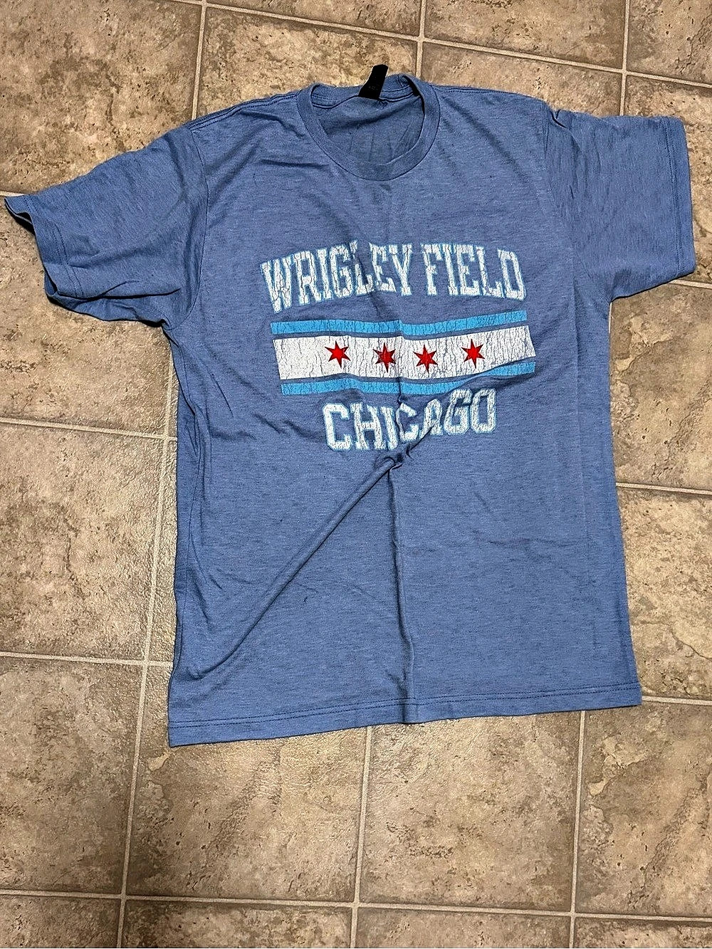 Chicago Cubs Wrigley Field Blue T-Shirt